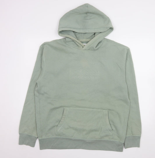 Womens UK Size L Hollister Green Pullover Hoodie