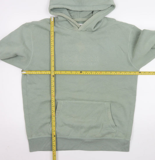 Womens UK Size L Hollister Green Pullover Hoodie