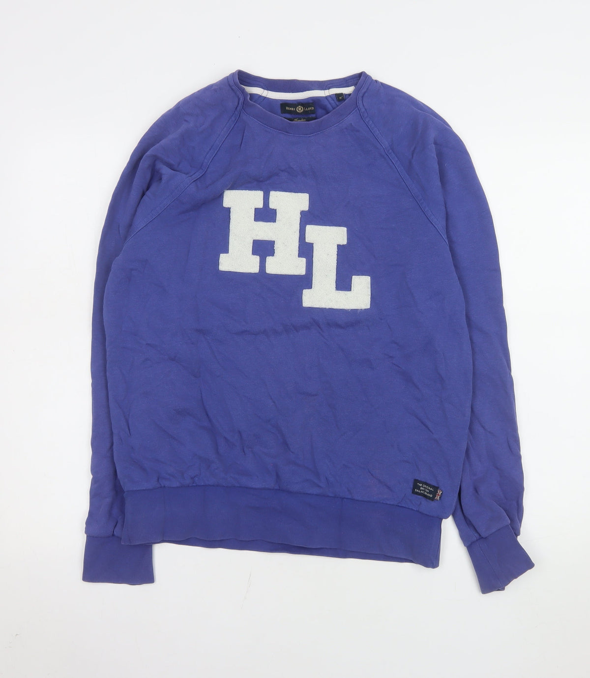 Mens UK Size M Henri Lloyd Blue Pullover Sweatshirt