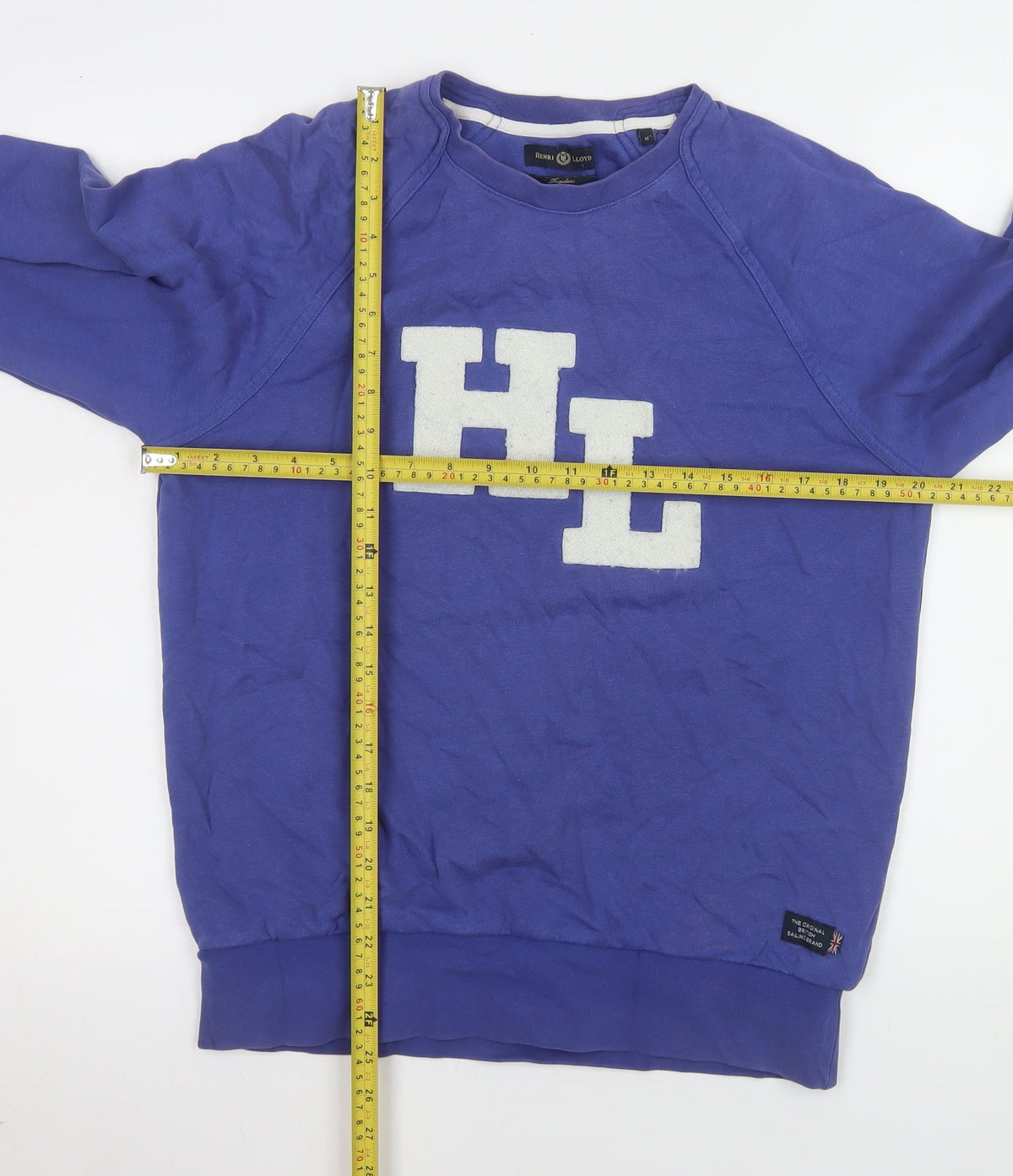 Mens UK Size M Henri Lloyd Blue Pullover Sweatshirt