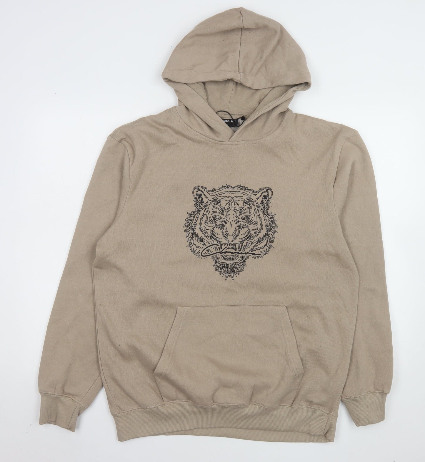 Mens UK Size XL CLOSURE LDN Beige Pullover Hoodie