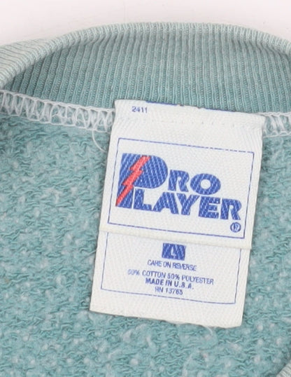 Womens UK Size L Pro Player Green Pullover Sweatshirt