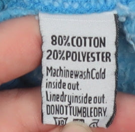Mens UK Size M Superdry Blue Pullover Hoodie