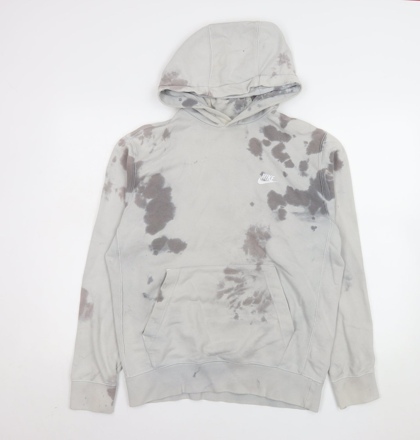 Womens UK Size S Nike Grey Pullover Hoodie