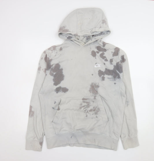 Womens UK Size S Nike Grey Pullover Hoodie