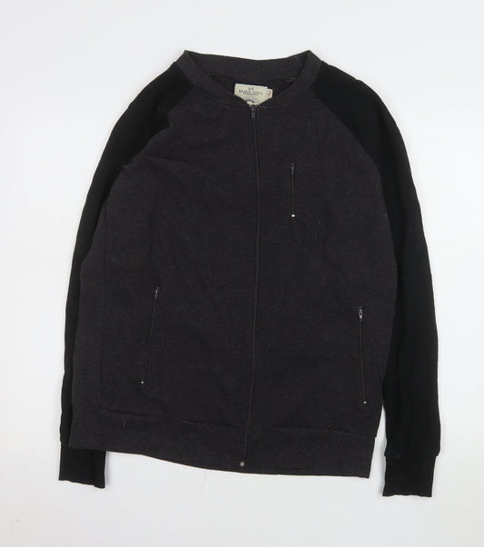 Mens UK Size XL Brave Soul Black Basic Jacket