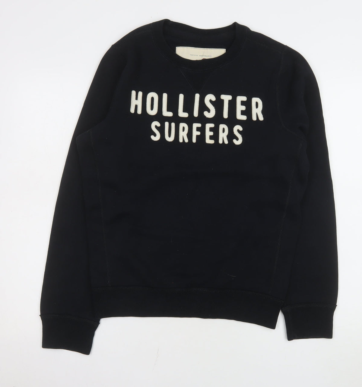 Mens UK Size M Hollister Black Pullover Sweatshirt