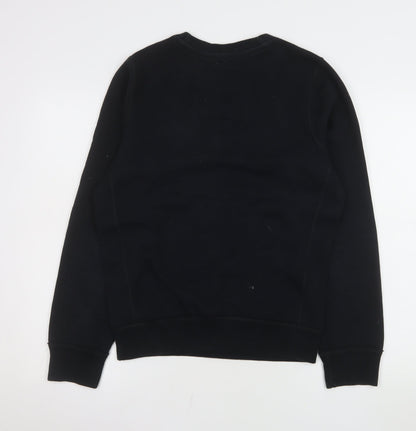 Mens UK Size M Hollister Black Pullover Sweatshirt