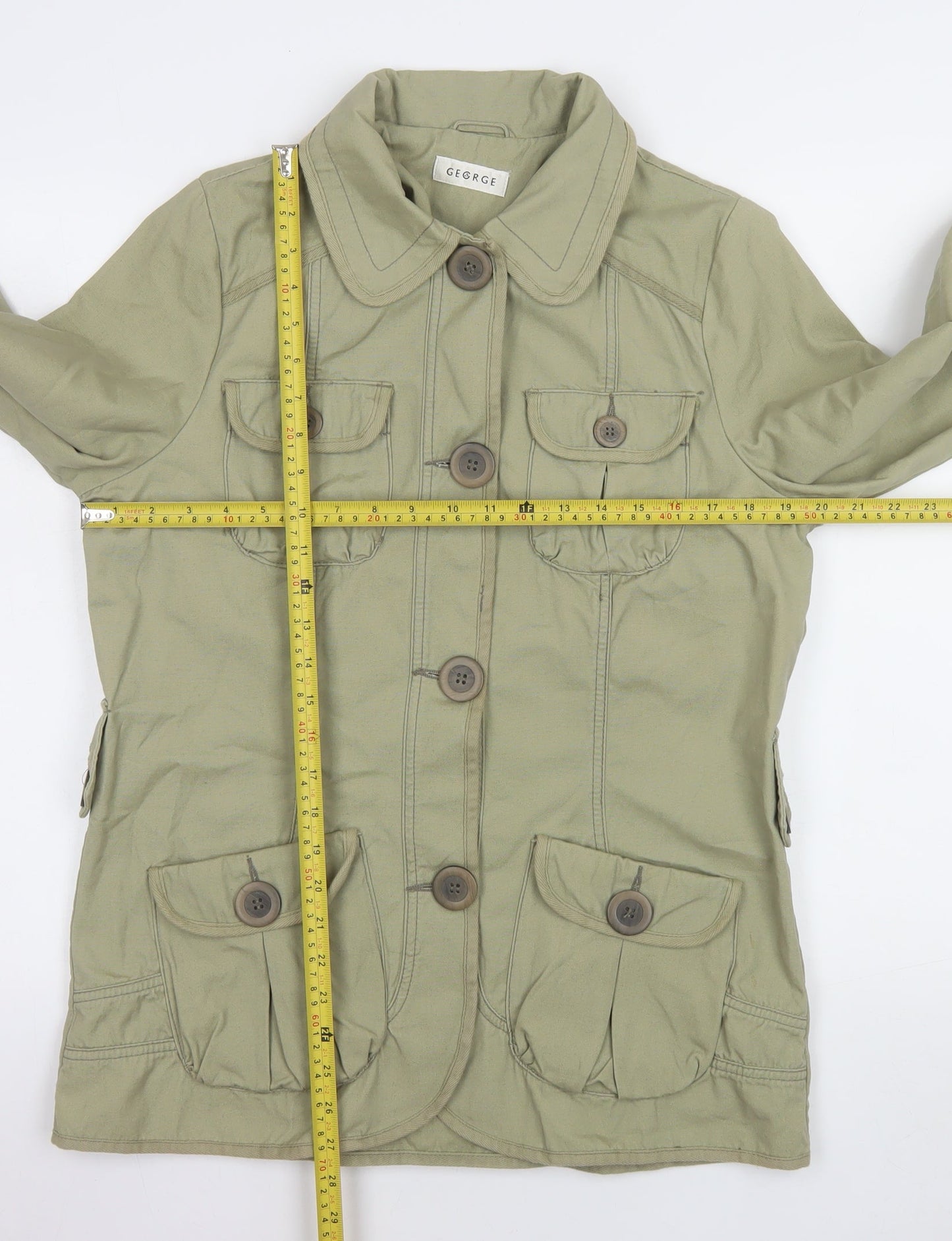 Womens UK Size 14 George Green Military Jacket