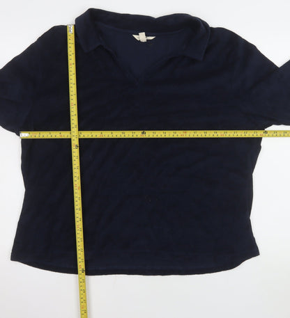 Womens UK Size 18 Seasalt Cornwall Blue Basic Polo