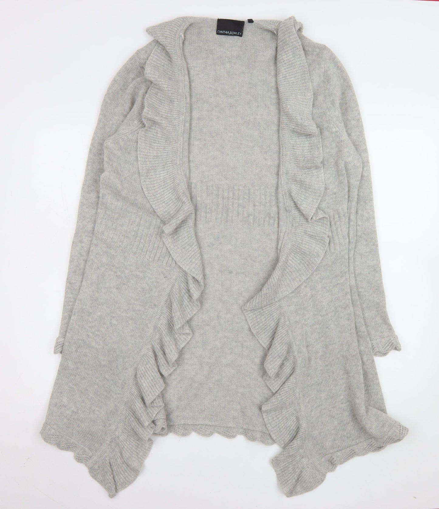Womens UK Size XL Cynthia Rowley Grey Cardigan Jumper