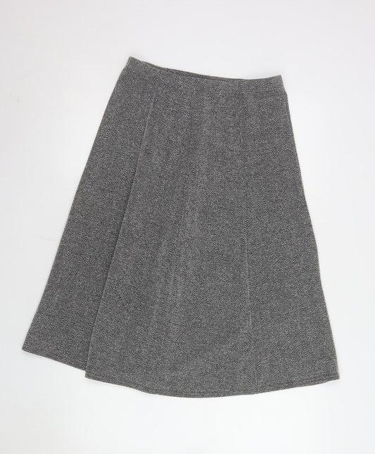 Womens UK Size 12 Afibel A-Line Tweed Skirt