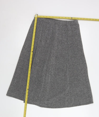 Womens UK Size 12 Afibel A-Line Tweed Skirt