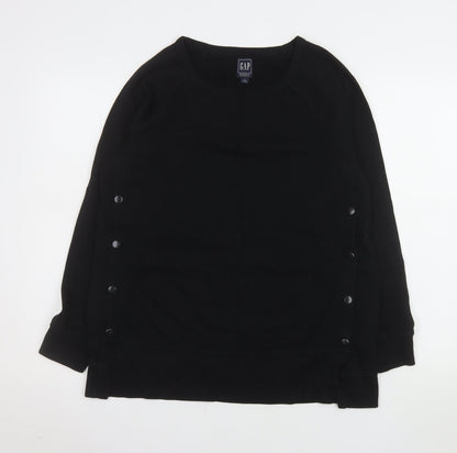 Womens UK Size M Gap Black Pullover Sweatshirt