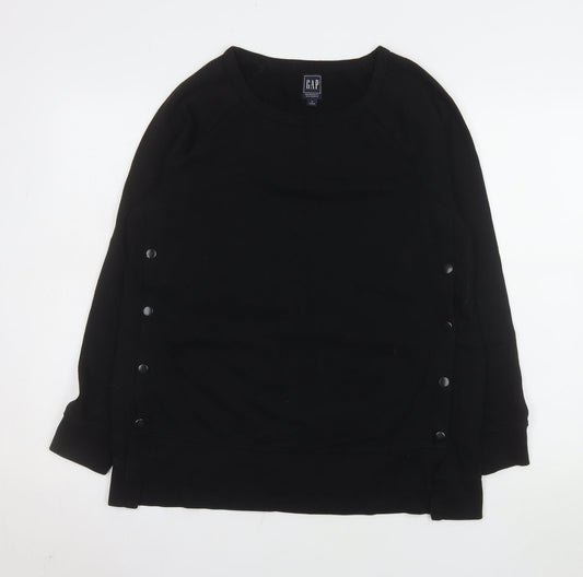 Womens UK Size M Gap Black Pullover Sweatshirt