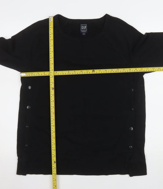 Womens UK Size M Gap Black Pullover Sweatshirt