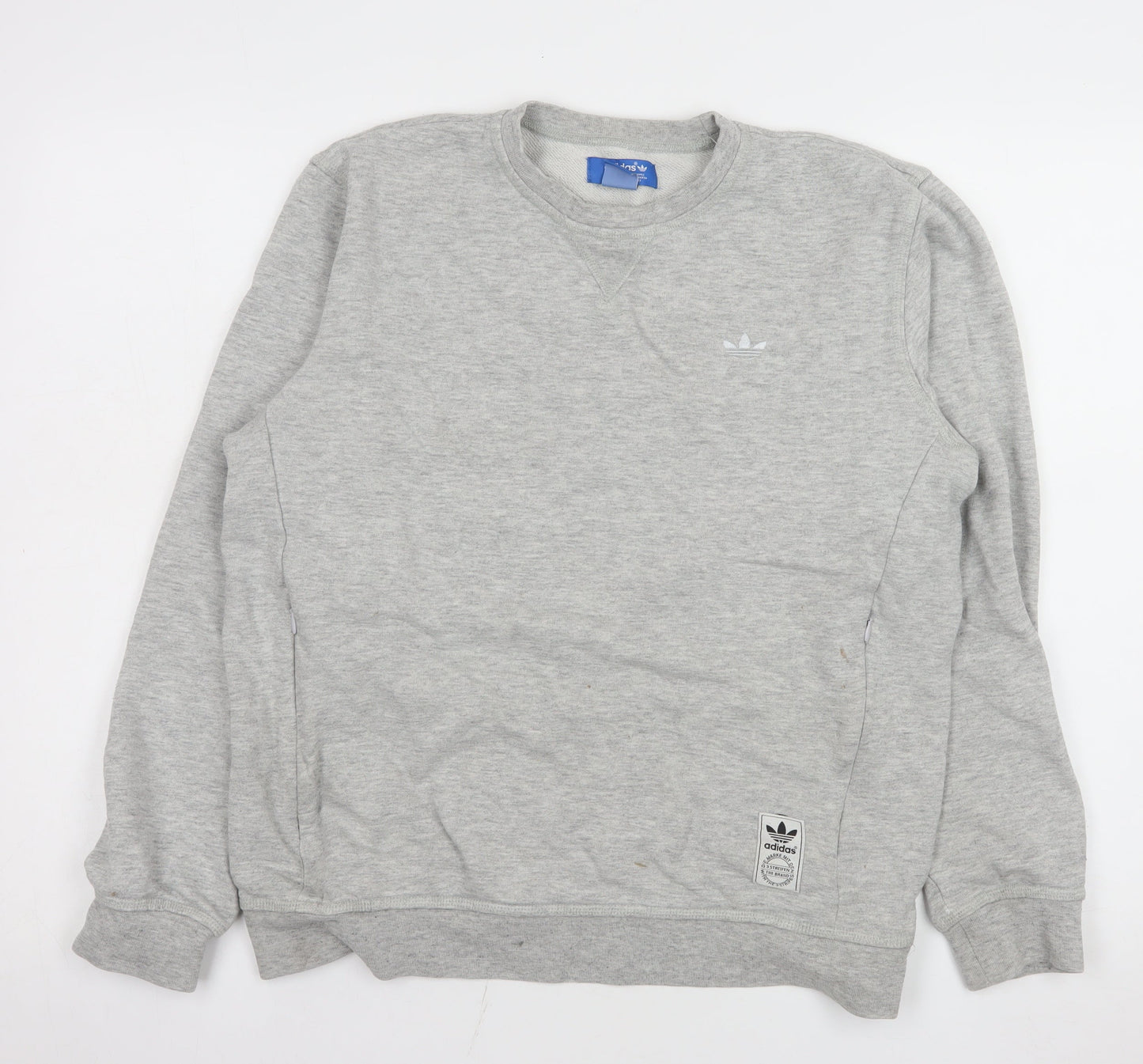 Mens UK Size S adidas Grey Pullover Sweatshirt