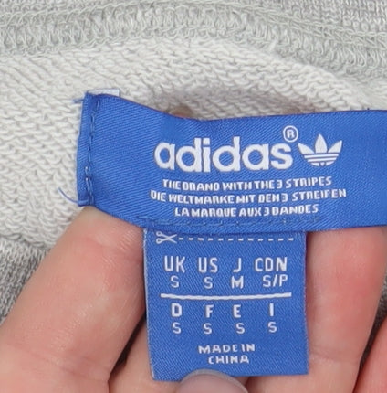 Mens UK Size S adidas Grey Pullover Sweatshirt