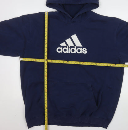 Mens UK Size XL adidas Blue Pullover Hoodie