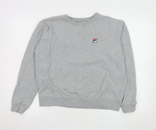 Mens UK Size L FILA Grey Pullover Sweatshirt