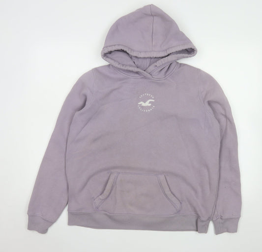 Womens UK Size L Hollister Purple Pullover Hoodie