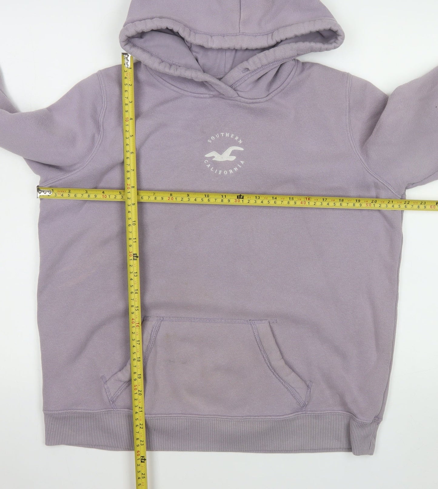 Womens UK Size L Hollister Purple Pullover Hoodie