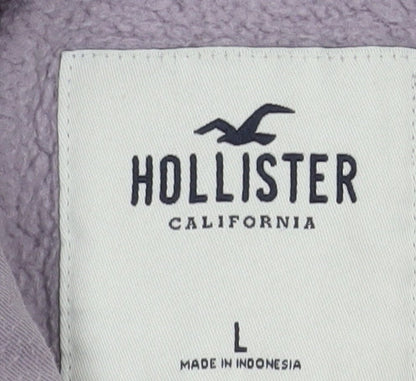 Womens UK Size L Hollister Purple Pullover Hoodie