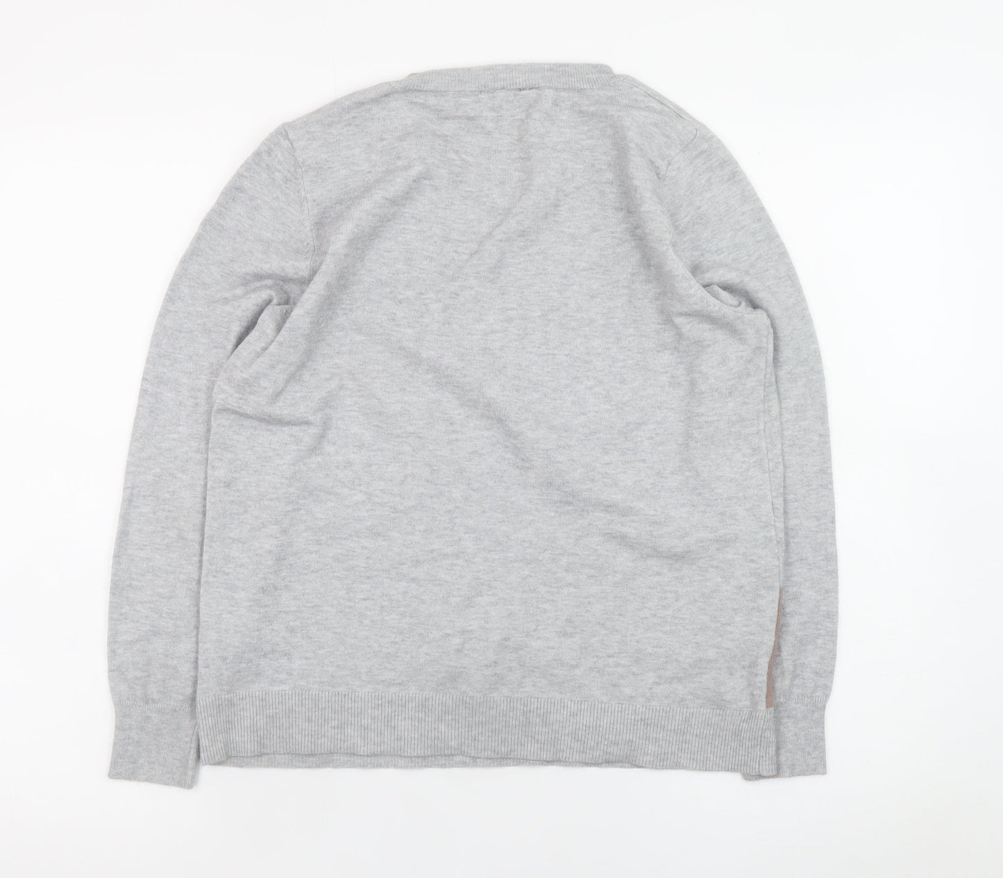 Womens UK Size 16 M&Co Grey Pullover Jumper