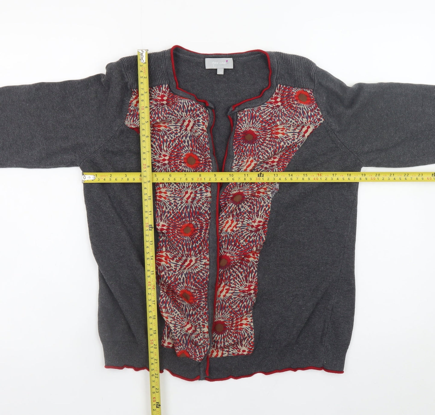 Womens UK Size 14 Marks and Spencer Grey Cardigan Jumper