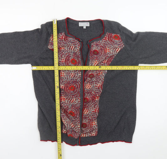 Womens UK Size 14 Marks and Spencer Grey Cardigan Jumper