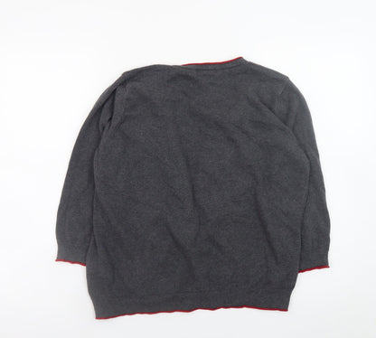 Womens UK Size 14 Marks and Spencer Grey Cardigan Jumper