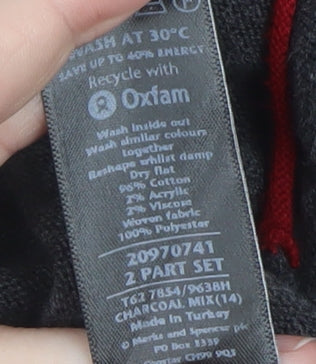 Womens UK Size 14 Marks and Spencer Grey Cardigan Jumper