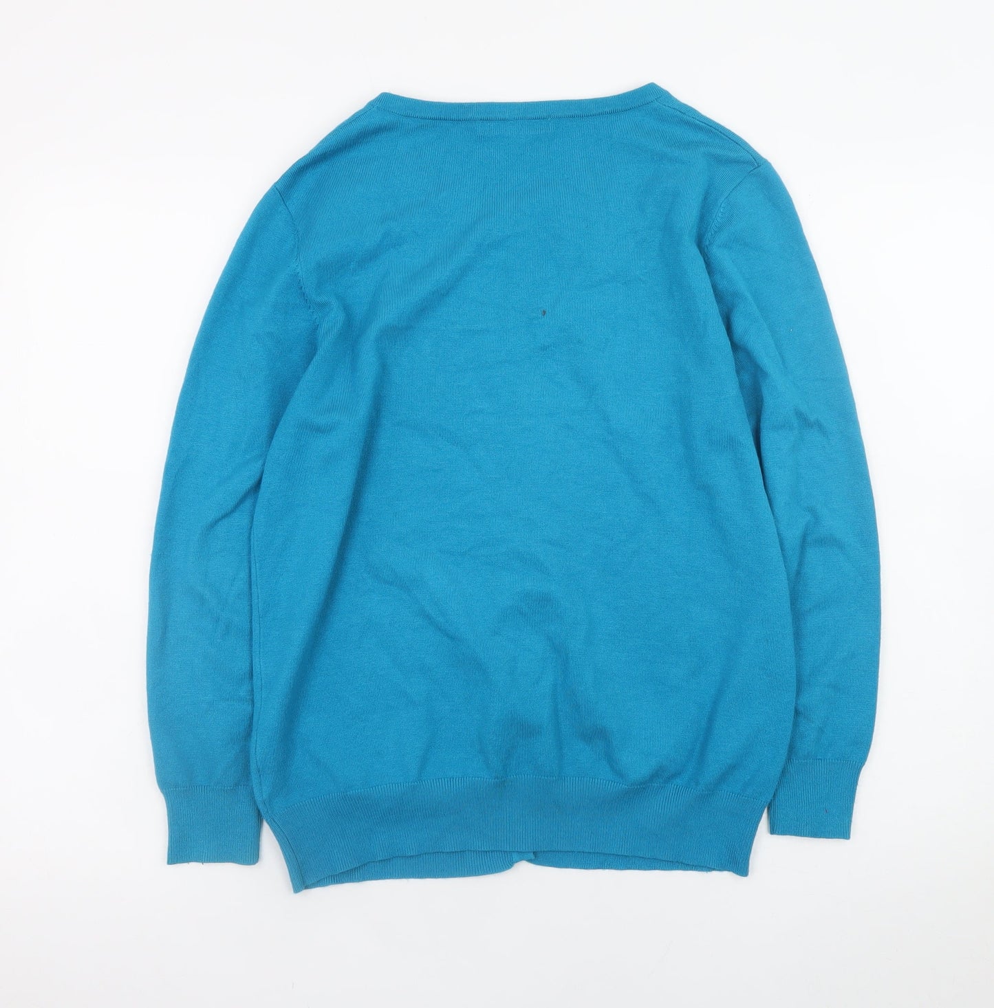 Womens UK Size M Annabelle Blue Cardigan Jumper