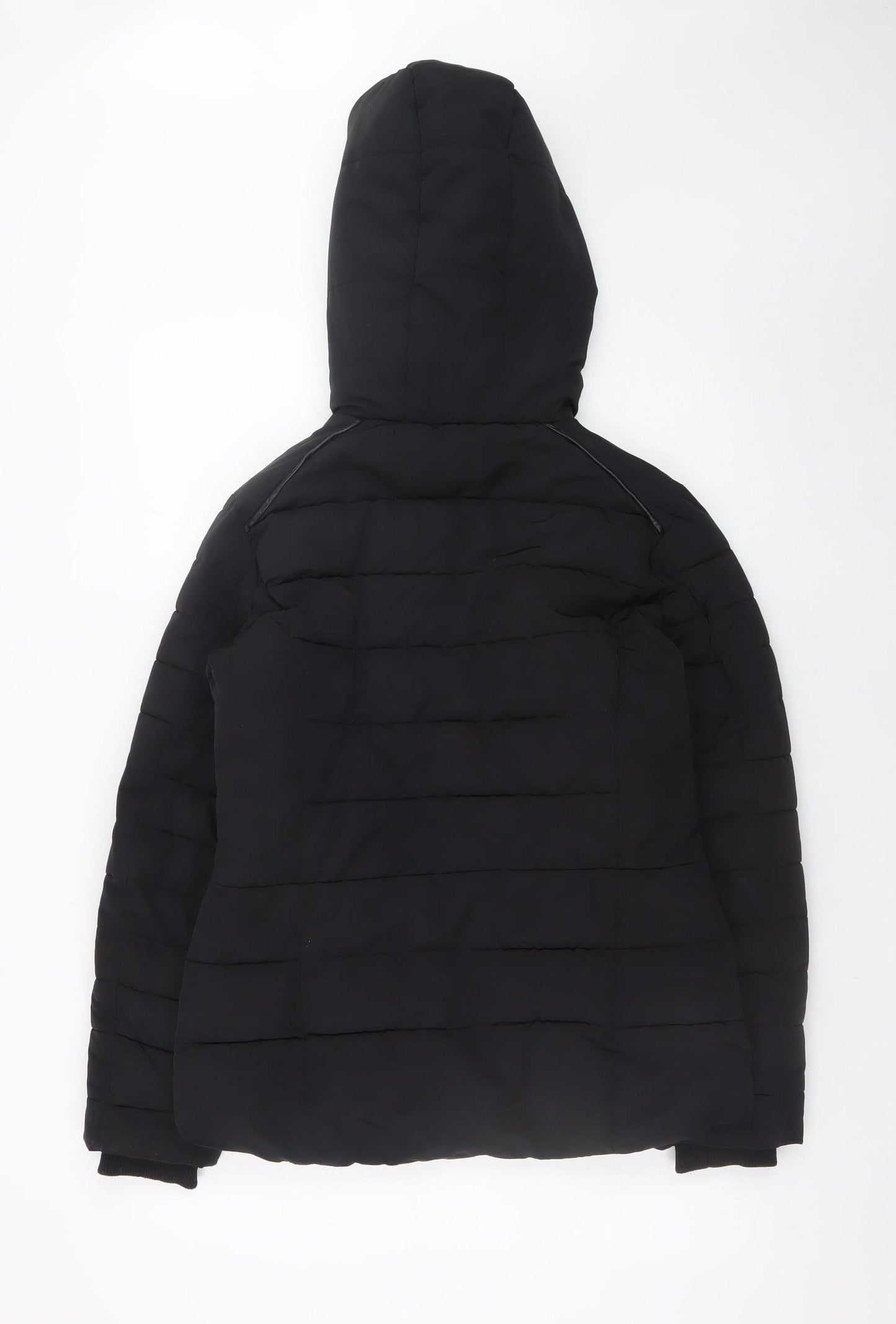 Womens UK Size 8 Miss Selfridge Black Puffer Jacket