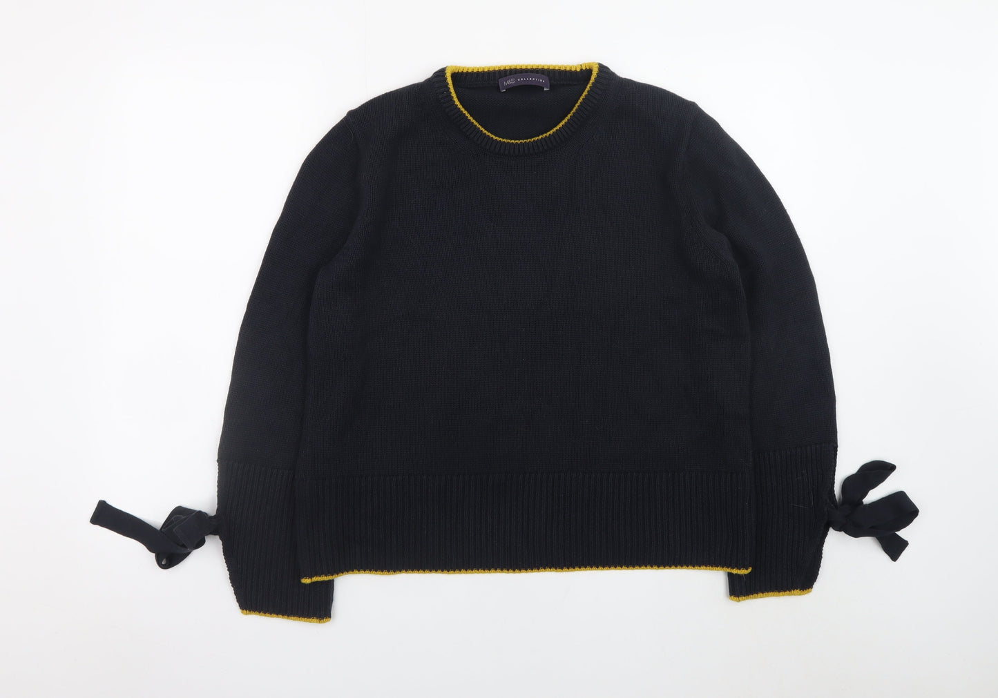 Womens UK Size L Marks and Spencer Black Pullover Jumper