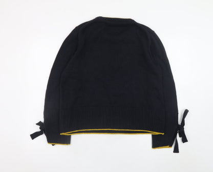 Womens UK Size L Marks and Spencer Black Pullover Jumper