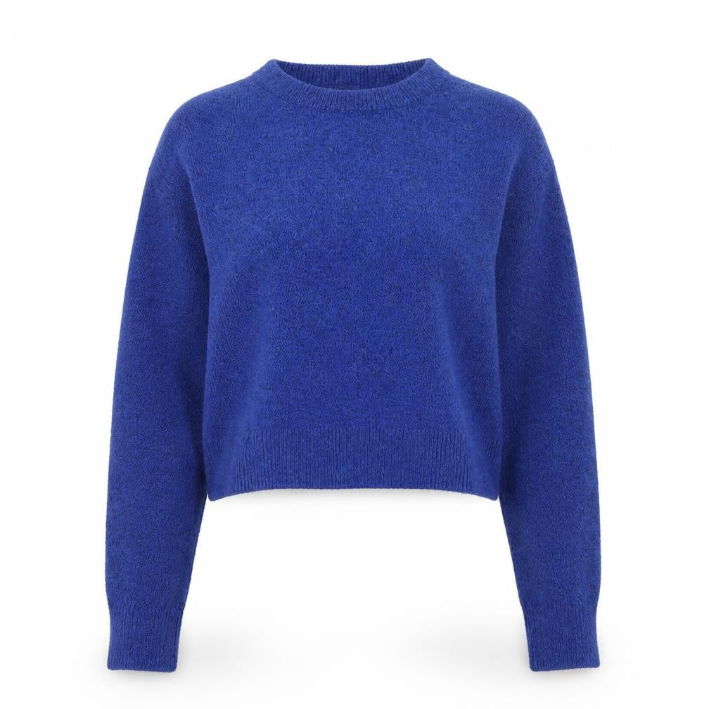 Womens UK Size L Review Blue Pullover Jumper