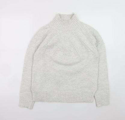 Womens UK Size S Marks and Spencer Grey Pullover Jumper