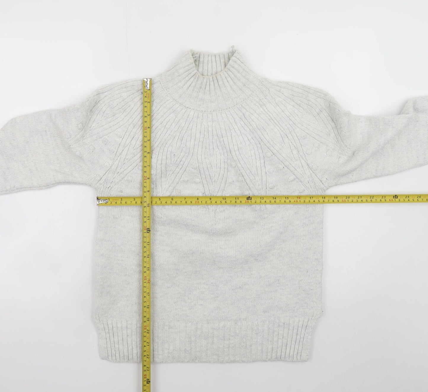 Womens UK Size S Marks and Spencer Grey Pullover Jumper