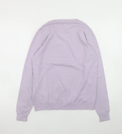 Amara Reya Women's Purple Star Knit Pullover Jumper M