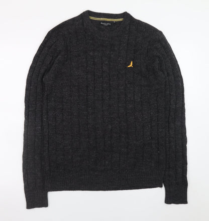 Mens UK Size XL Brave Soul Grey Pullover Jumper