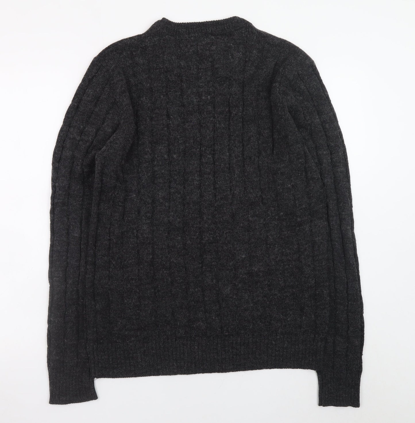 Mens UK Size XL Brave Soul Grey Pullover Jumper