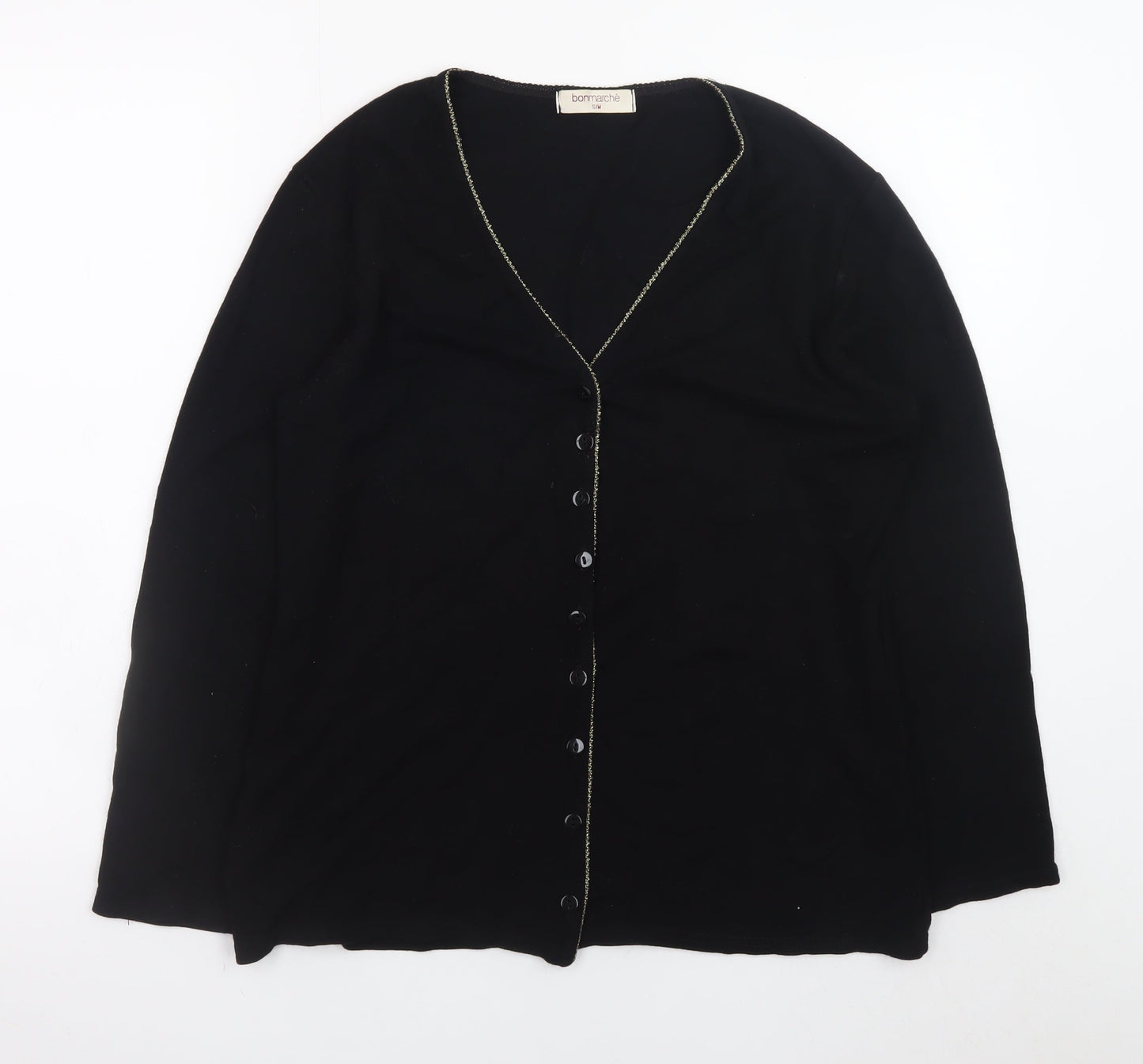 Womens UK Size S Bonmarché Black Cardigan Jumper