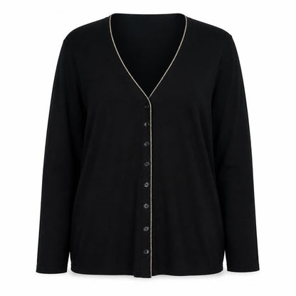 Womens UK Size S Bonmarché Black Cardigan Jumper