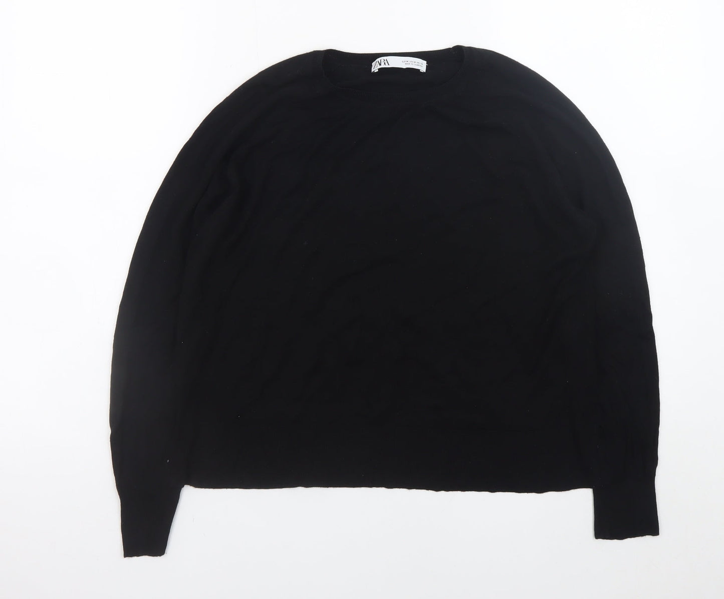 Womens UK Size M Zara Black Pullover Jumper