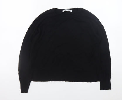 Womens UK Size M Zara Black Pullover Jumper