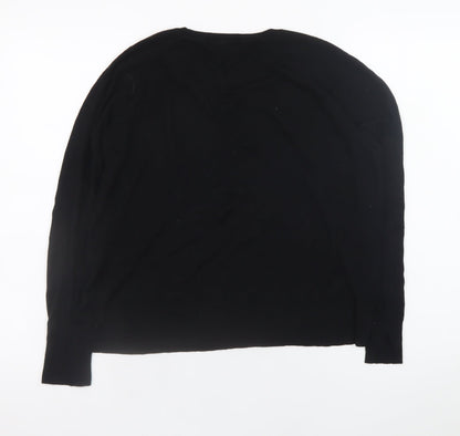 Womens UK Size M Zara Black Pullover Jumper