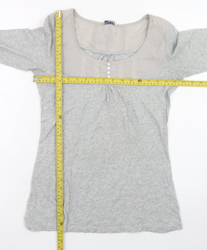 Womens UK Size 8 Marks and Spencer Grey Tunic Blouse