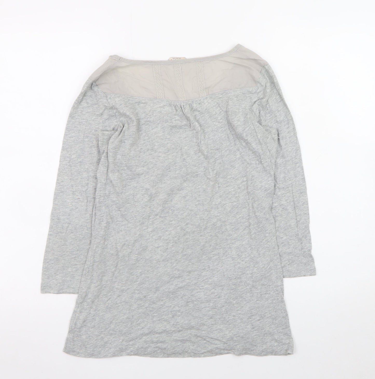 Womens UK Size 8 Marks and Spencer Grey Tunic Blouse