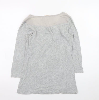 Womens UK Size 8 Marks and Spencer Grey Tunic Blouse